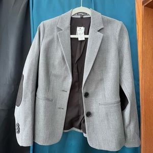 Fitted Express Blazer with Elbow Patches